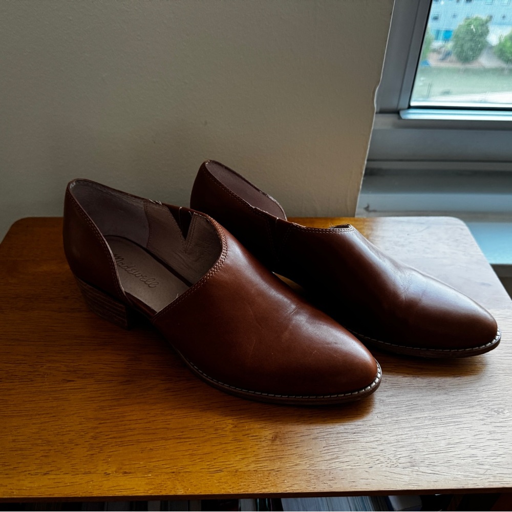 Madewell Brown Leather Loafers Classic Flats
